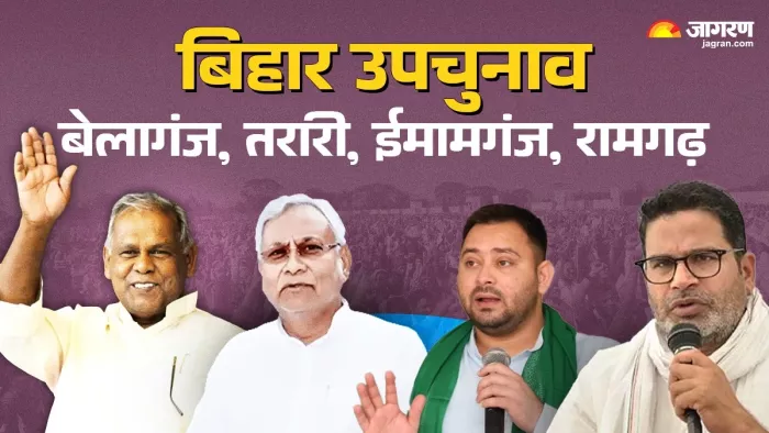 बिहार में चार सीटों पर उपचुनाव के लिए 13 नवंबर को मतदान होगा। जागरण ग्राफिक्स
