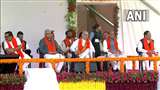 गुजरात के सीएम भूपेंद्र पटेल के शपथ ग्रहण समारोह में पीएम मोदी, सीएम योगी सहित कई नेता हुए शामिल।