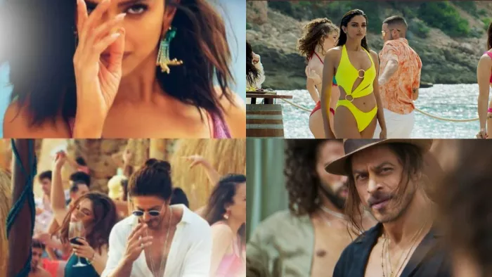 Still Images of Shah Rukh Khan and Deepika Padukone from Besharam Rang