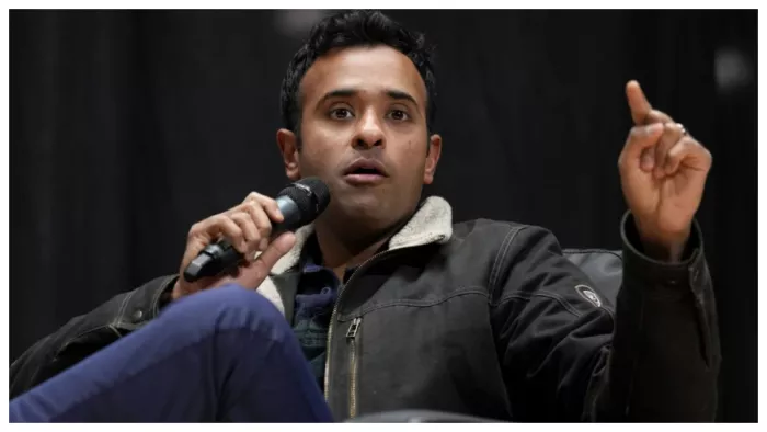 रिपब्लिकन उम्मीदवार विवेक रामास्वामी को मिली जान से मारने की धमकी (फोटो- एपी)