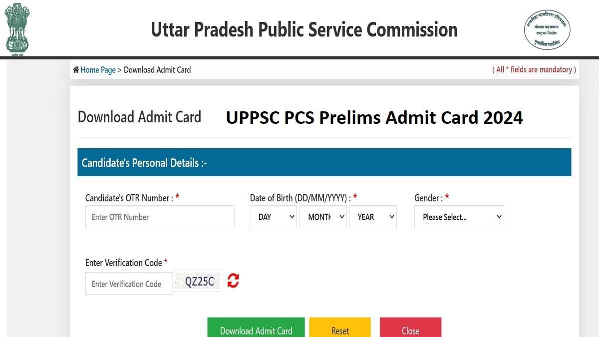uppsc pcs admit 2024 out up pcs prelims admit card link activated at uppsc up nic in download from here