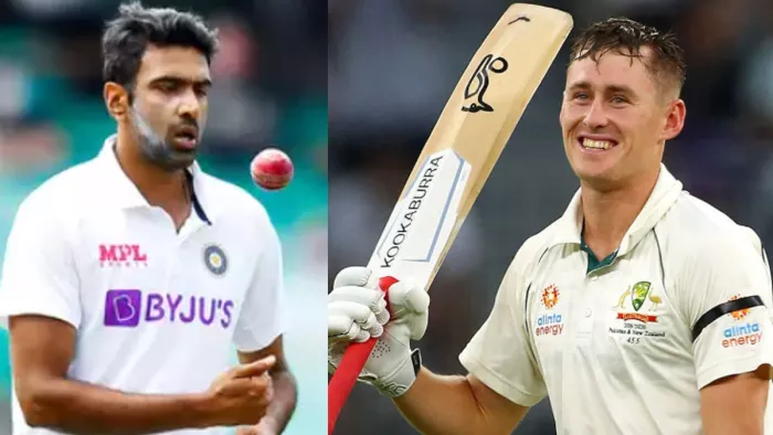 Marcus Labuschagne, R. Ashwin (IND vs AUS, photo-design)