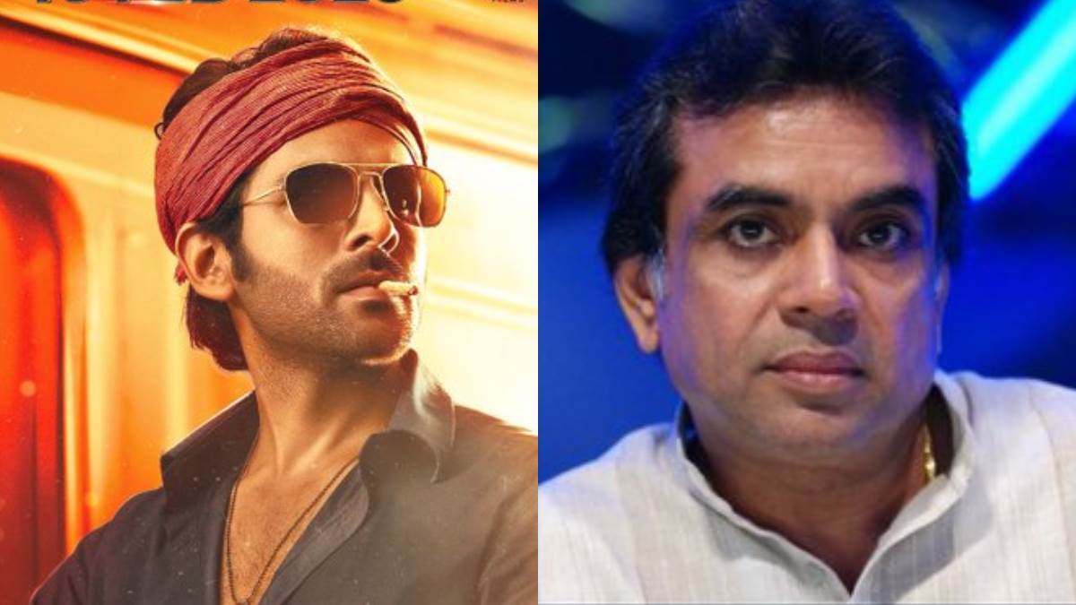 shehzada actor kartik aaryan reveals he was apprehensive about slapping paresh rawal in film