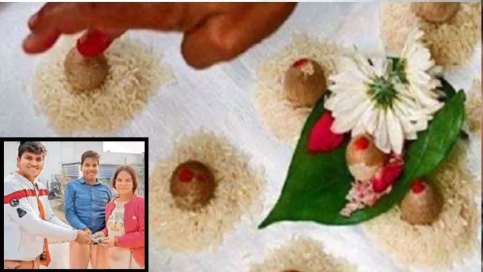 मुजफ्फरपुर में बच्चे से लेकर बूढ़े तक घर-घर पहुंचा रहे हैं अक्षत।