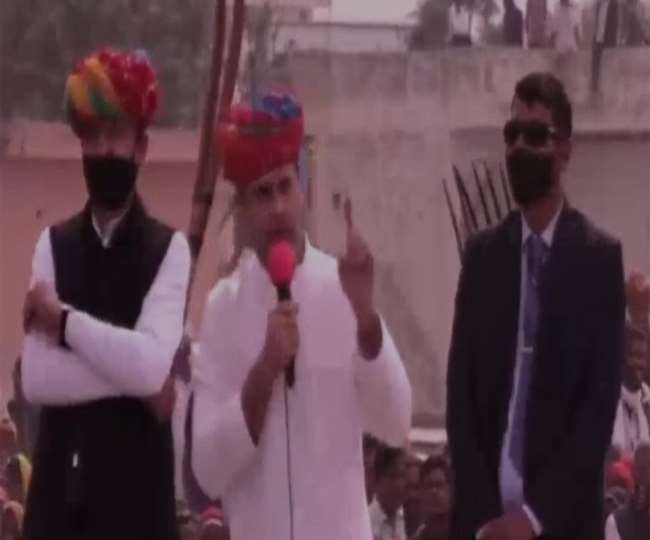 अजमेर में कांग्रेस नेता राहुल गांधी। फाइल फोटो