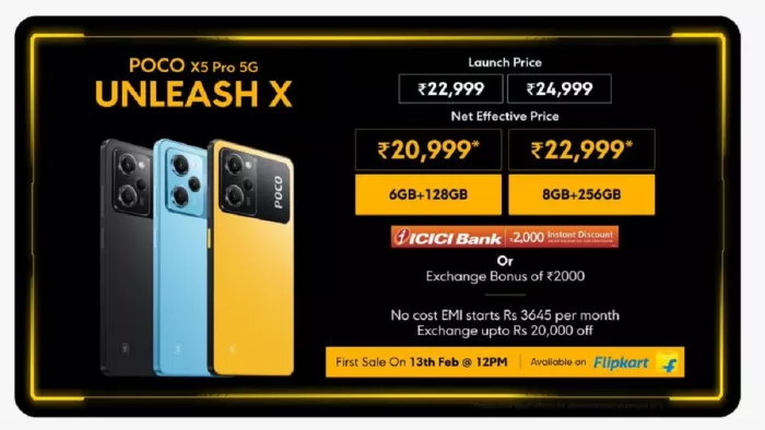 POCO X5 Pro First Sale On Flipkart And Official Website, Pic Courtesy- poco twitter