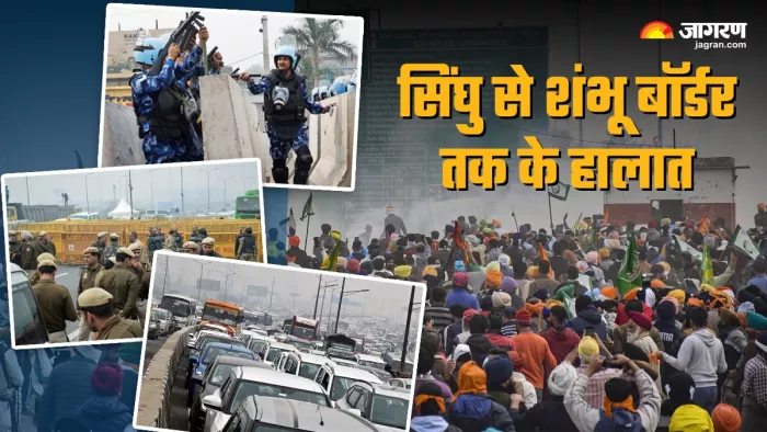 Farmers Protest: सिंघु से शंभू बॉर्डर तक कैसे हैं हालात, 10 बड़े अपडेट (Photo Jagran)