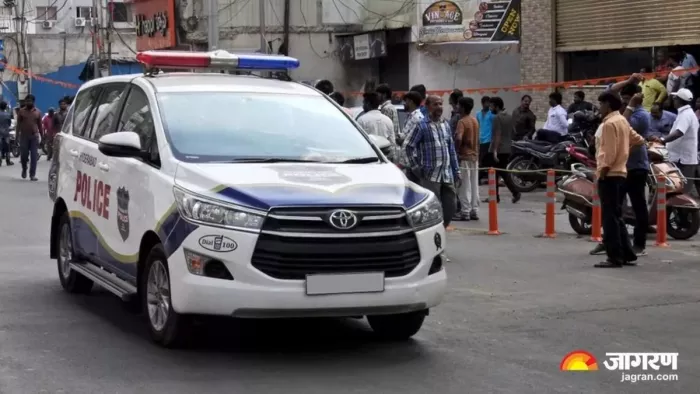 घटना की सूचना पर मौके पर पहुंची पुलिस। (फाइल फोटो- जागरण ग्राफिक्स)
