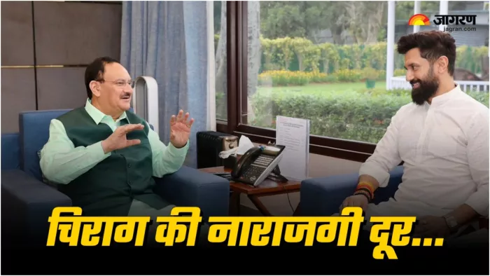 चिराग पासवान की नाराजगी दूर, दिल्ली में जेपी नड्डा से की मुलाकात; बोले- सही समय आने पर...