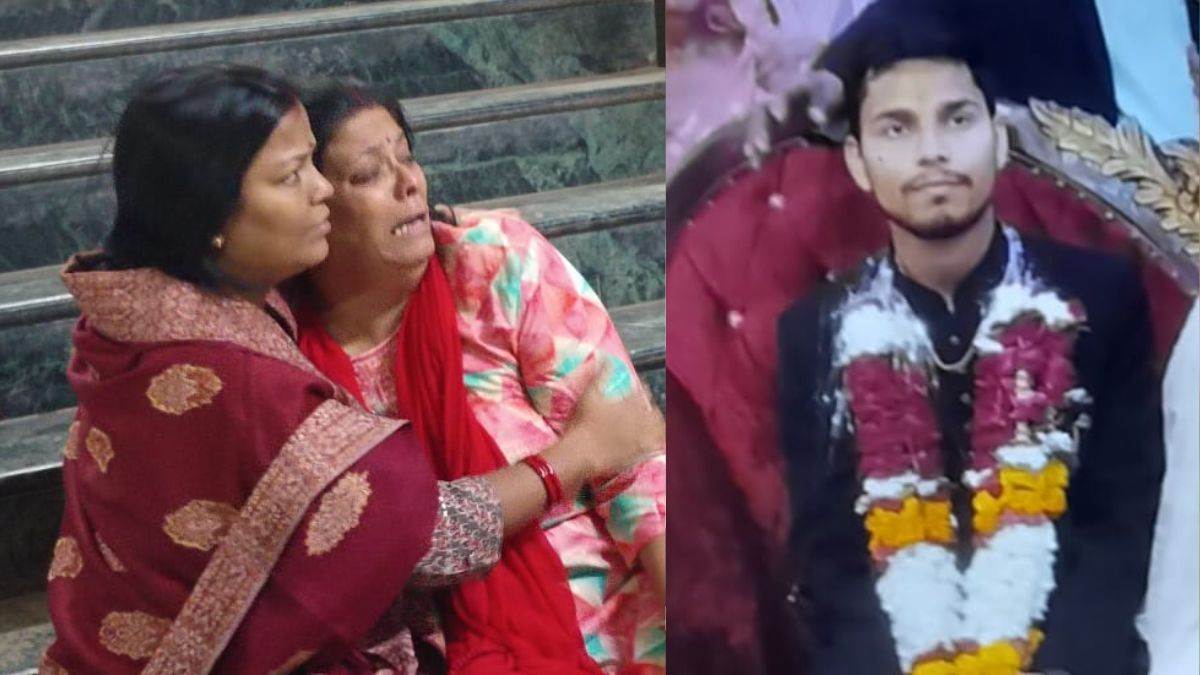 road accident in up car hits bus due to tire burston prayagraj lucknow highway three including fiance couple killed