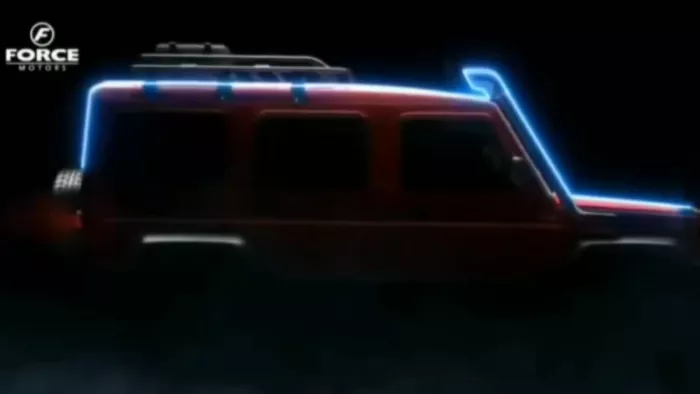 Force Gurkha 5-door की पहली झलक सामने आई है।