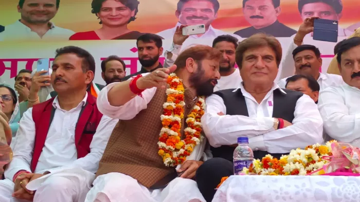 ऊधमपुर में राज बब्बर ने BJP पर बोला हमला।