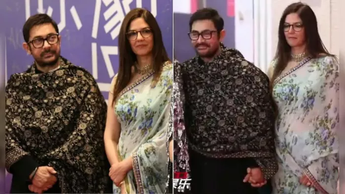 आमिर खान और गौरी स्प्रैट की केमिस्ट्री (Photo Credit- X)