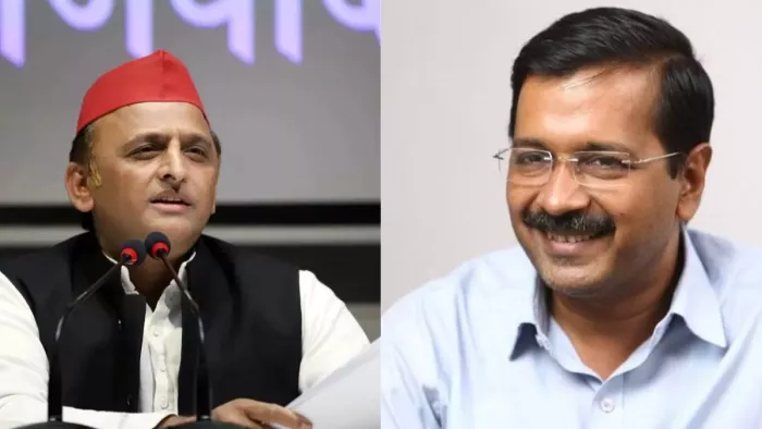 अखिलेश यादव और अरविंद केजरीवाल पर गलत खबर शेयर करने का आरोप।