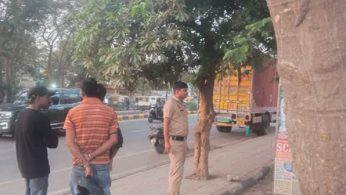 घटना के बाद मौके पर पहुंची पुलिस
