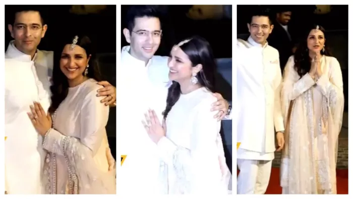 Parineeti Chopra And Raghav Chadha came in front of media after engagement