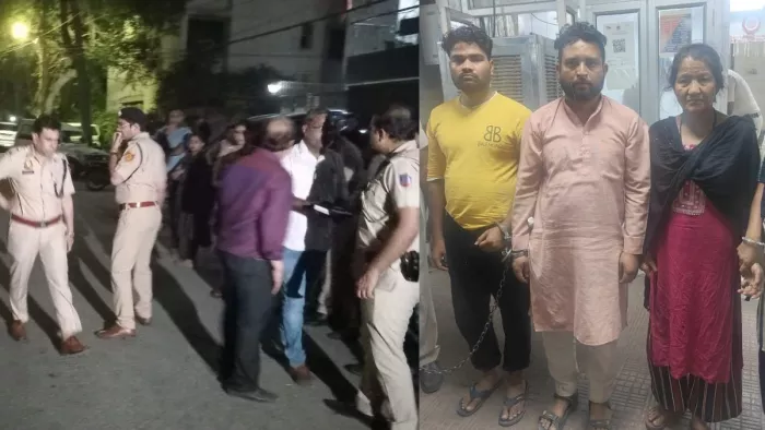 मास्टर माइंड नौकरानी सहित तीन बदमाशों को पुलिस ने गिरफ्तार कर किया घटना का पर्दाफाश