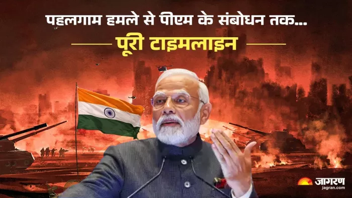India Pak Conflict पहलगाम हमले से पीएम के संबोधन तक क्या-क्या हुआ जानिए। (फोटो- जागरण)