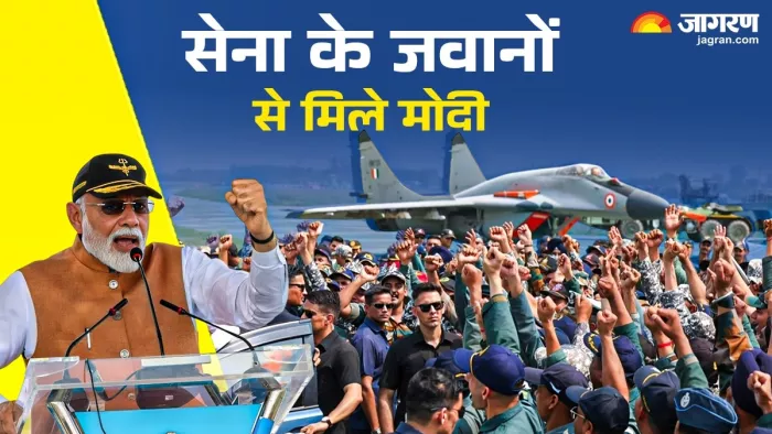 PM Modi ने आदमपुर एयरबेस का किया दौरा। (पीएम मोदी एक्स हेंडल)