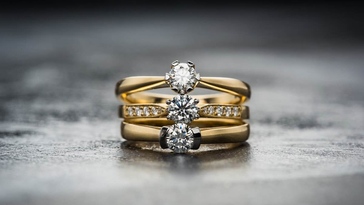 Buy Gold Rings For Women | Ladies gold ring design