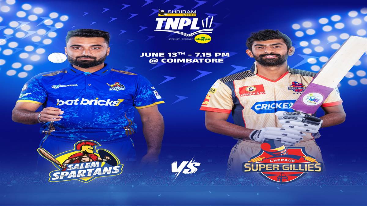 Salem Spartans vs Chepauk Super Gillies Highlights चेपक सुपर गिल्लीज ने