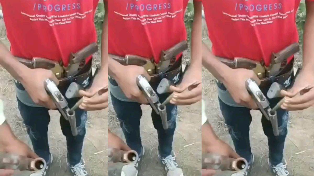 video of chaddi gang with a gun circulated in gorakhpur