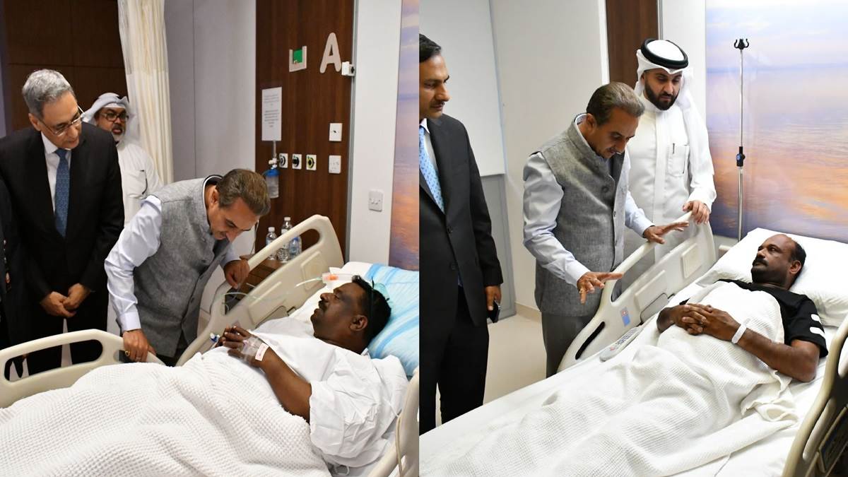bodies of 45 indians killed in kuwait fire identified mos mea kirti vardhan singh meets injured