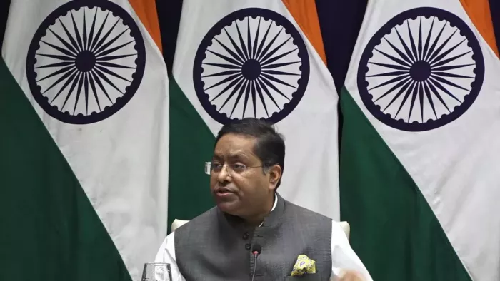 विदेश मंत्रालय के प्रवक्ता रंधीर जायसवाल ने चीन और पाकिस्तान के बयान पर भारत का पक्ष रखा। (File Photo)