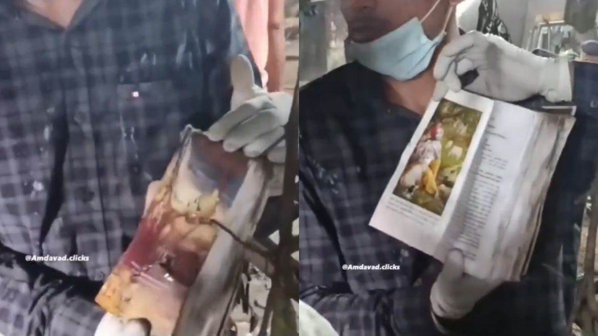 air india plane crash bhagavad gita found safe in the plane watch rescue operation viral video