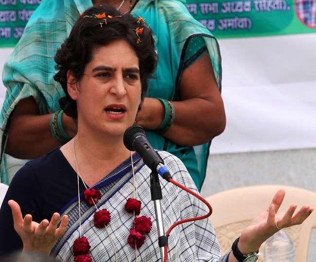 अखिल भारतीय कांग्रेस कमेटी की महासचिव तथा उत्तर प्रदेश की प्रभारी प्रियंका गांधी वाड्रा