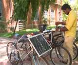 मदुरै के छात्र ने बना डाली सूर्य की किरणों से चलने वाली इलेक्ट्रिक साइकिल