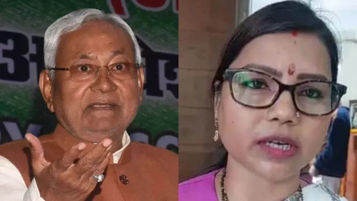 नीतीश कुमार और बीमा भारती (जागरण फोटो)