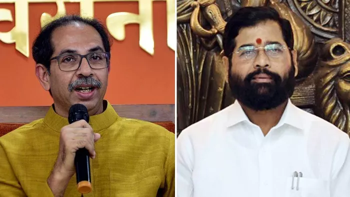उद्धव ठाकरे और सीएम एकनाथ शिंदे। (फाइल फोटो)