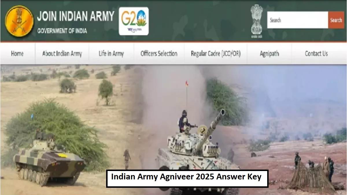 indian army agniveer 2025 answer key army agniveer common entrance exam answer key may be released soon this is the update on the result