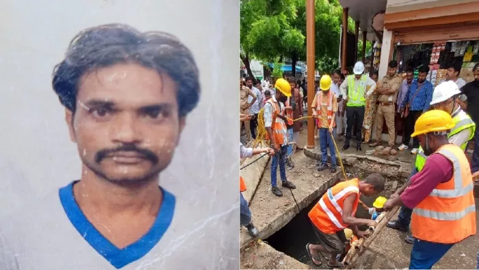 नाले में बहे युवक का शव 24 घंटे बाद मिला