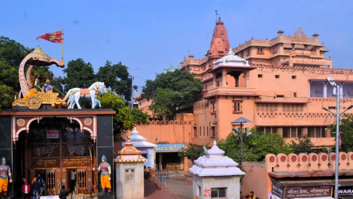 Mathura News: मथुरा का श्रीकृष्ण जन्मभूमि स्थान।