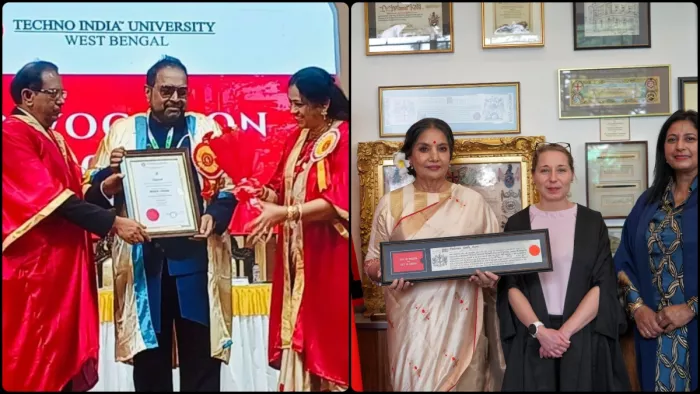 शबाना आजमी और शंकर महादेवन को मिली डॉक्टरेट की उपाधि। फोटो क्रेडिट- इंस्टाग्राम