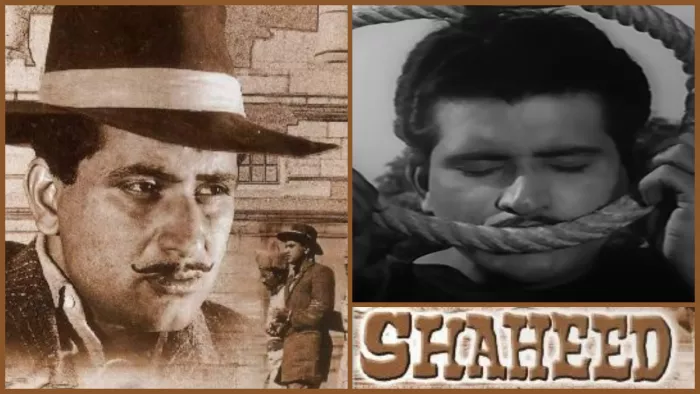 शहीद के पोस्टर पर मनोज कुमार। फोटो- इंस्टाग्राम, स्क्रीनशॉट