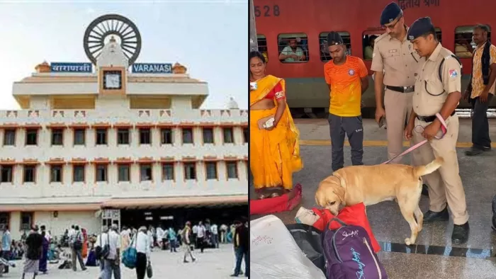 बनारस रेलवे स्टेशन पर रेलवे सुरक्षा बल के जवान ने संभाला मोर्चा
