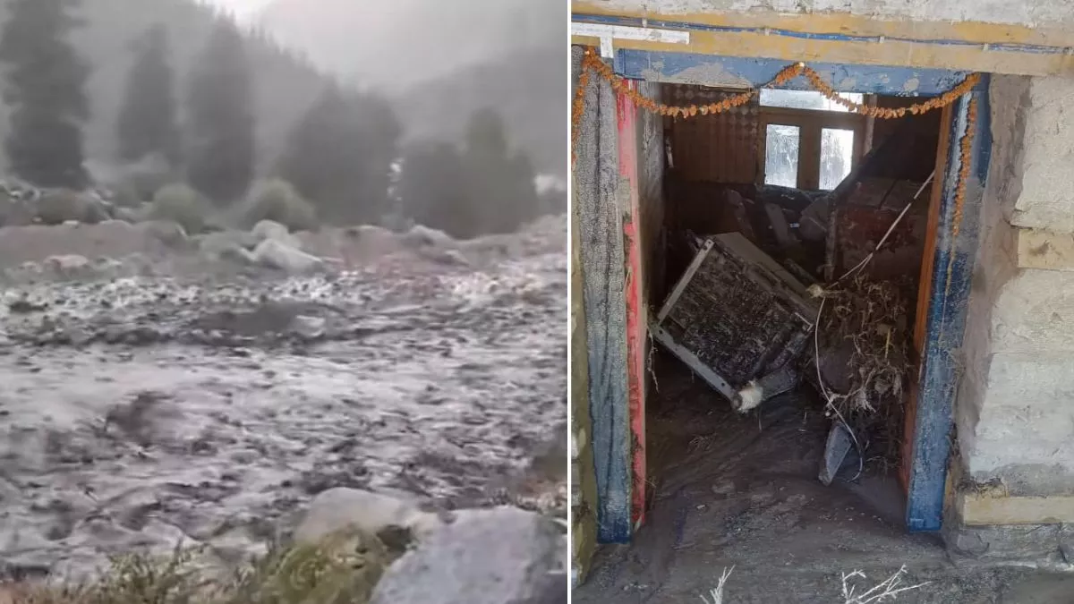 Himachal Cloudburst: हिमाचल की लाहुल घाटी में बादल फटने से तबाही, बाढ़ में बहे तीन पुल; VIDEO