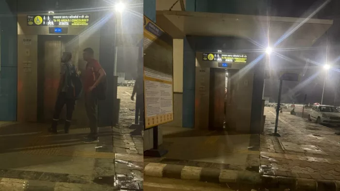 मेरठ साउथ स्टेशन पर लिफ्ट फिर शुरू, गार्ड तैनात