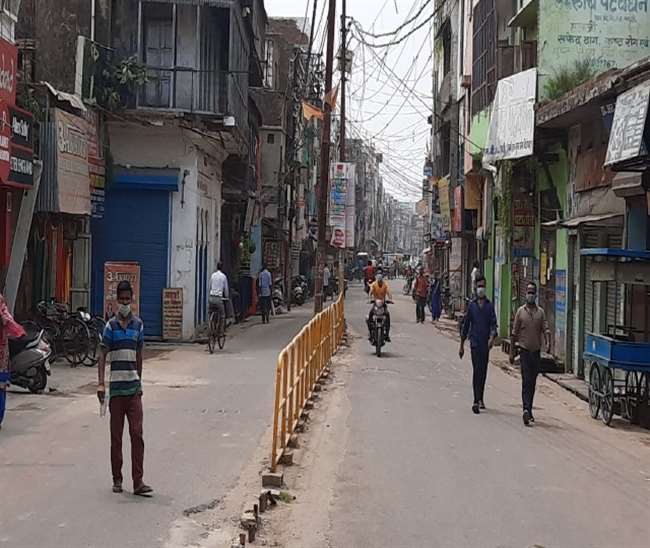 Moradabad market मुरादाबाद में पांच महीने बाद रविवार को खुले बाजार छाया