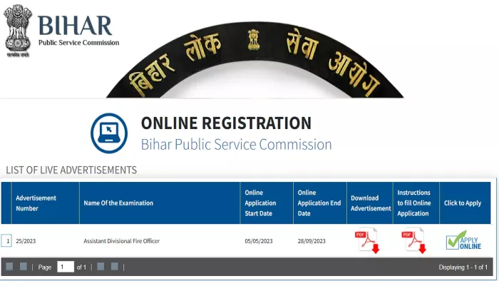 BPSC ADFO Application 2023: आवेदन आयोग के अप्लीकेशन पोर्टल, onlinebpsc.bihar.gov.in पर करें।