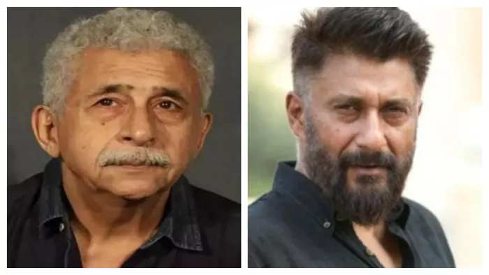 File Photo of Naseeruddin Shah and Vivek Agnihotri