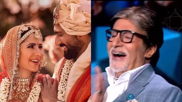 File Photo of Vicky Kaushal and Katrina Kaif (Left) and Amitabh Bachchan (Right)