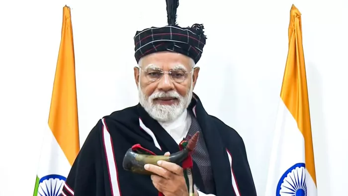 प्रधानमंत्री नरेंद्र मोदी मिजोरम दौरा। फोटो- पीटीआई