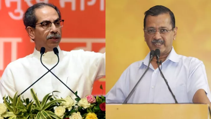 उद्धव ठाकरे और अरविंद केजरीवाल। (फाइल फोटो)