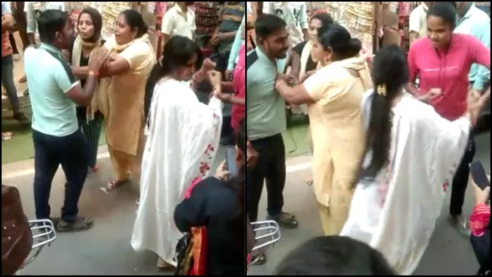करवा चौथ पर गर्लफ्रेंड संग शॉपिंग करने गया पति को पत्नी ने रंगे हाथों पकड़ा, फिर जमकर धोया।