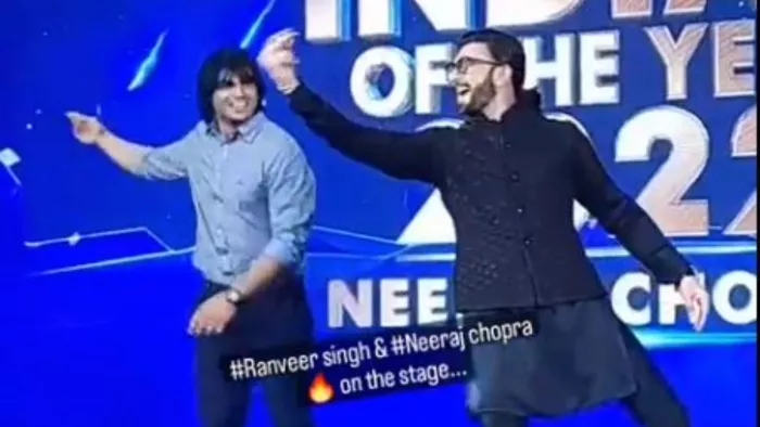 Ranveer Singh Neeraj Chopra Dance Video: रणवीर सिंह ने डांस किया है।