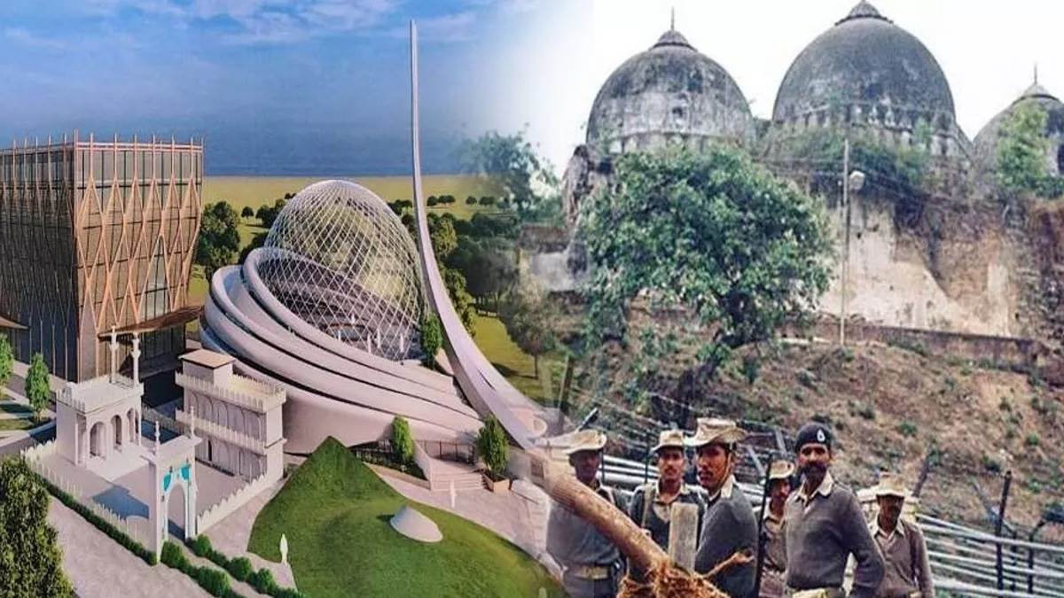 ayodhya mosque designthe design of masjid e ayodhya has changed now a grand construction will like arab countries